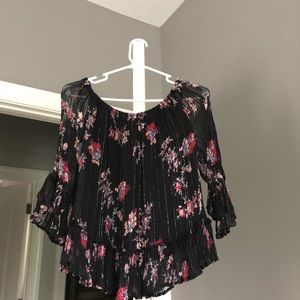 BoHo Lucky Brand Shirt w/Bell Sleeves, Size Small